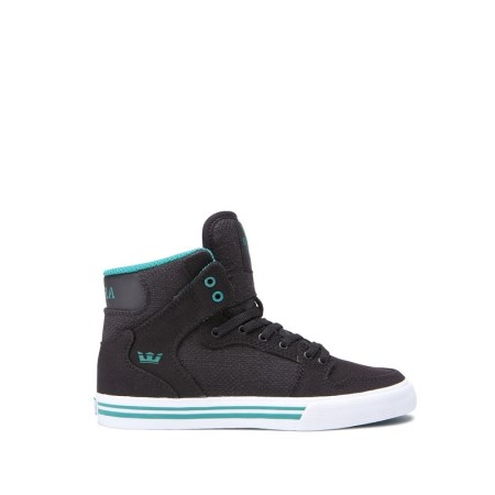 Supra Vaider Svart Høye Sneakers Barn [NO-3-D537]
